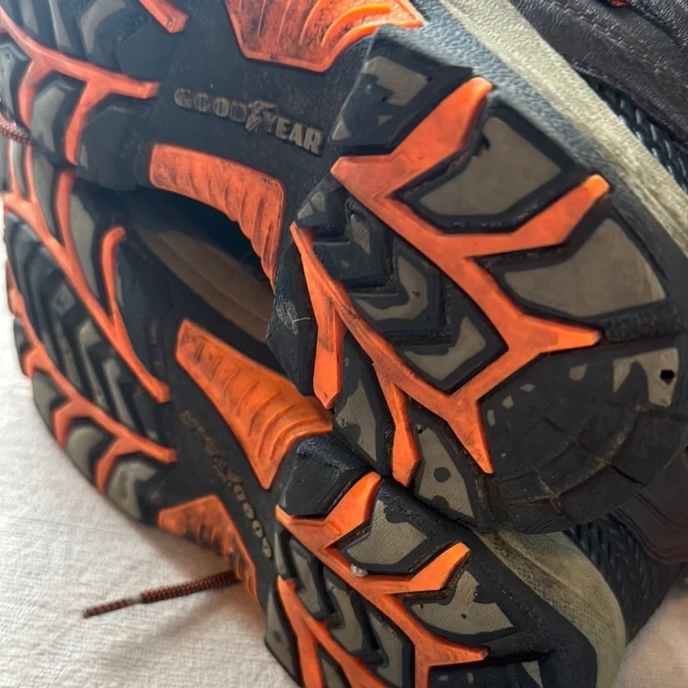Rugged Black and Orange Boots for Outdoor Adventures